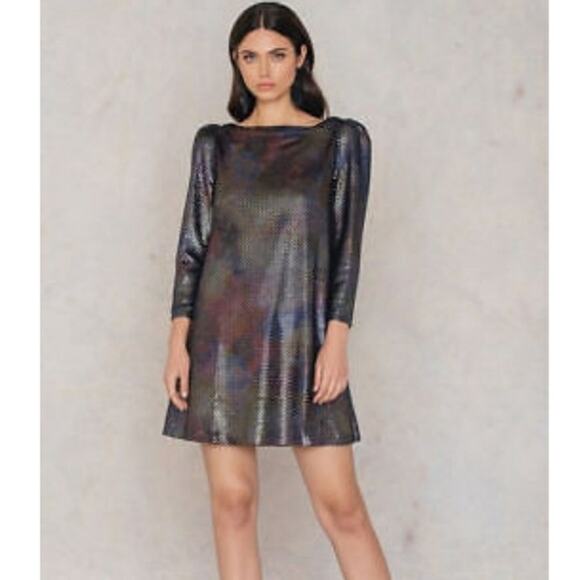 Free People Diamonds are Forever metallic shimmer party dress size Small NWT - Picture 1 of 13